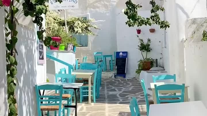 Живописная деревня Продромос. Остров Парос, Греция.