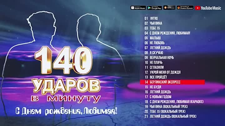 1 40 ударов. 140 Ударов в минуту. 140 Ударов в минуту с днём рождения любимая альбом. 140 Ударов в минуту альбомы фото. 140 Ударов в минуту текст песни.