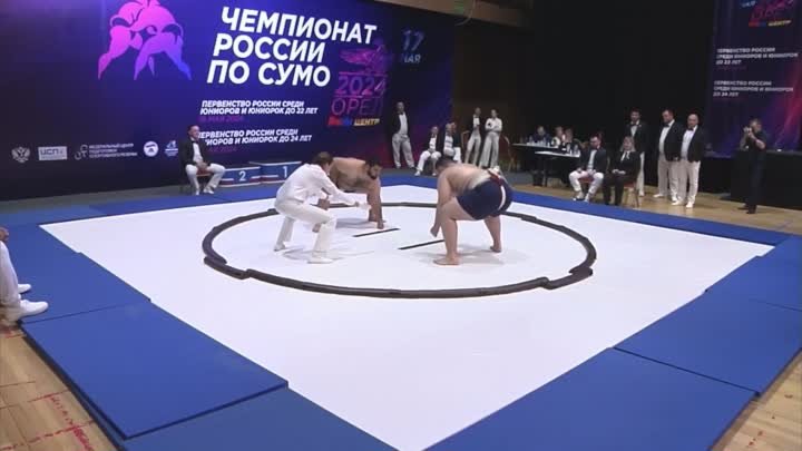 Гедгафов Инал схватка за бронзовую медаль чемпионата России по сумо 2024