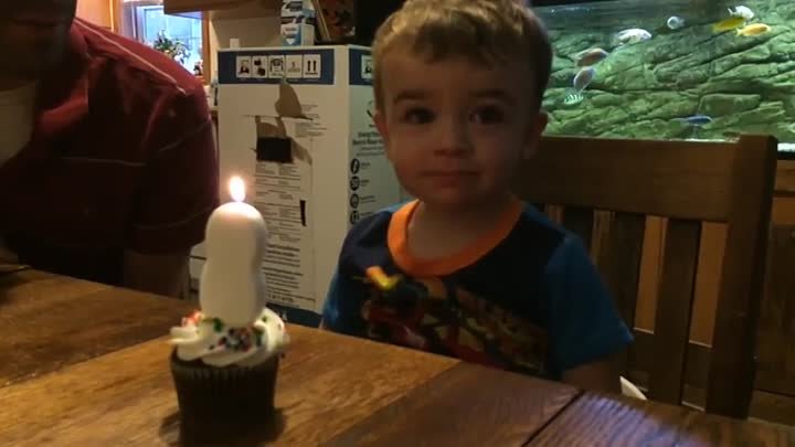 Kid Cant Blow Out Candle