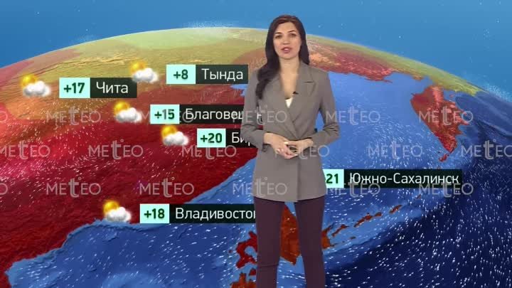Прогноз погоды от Евгении Неронской (эфир от 17.05)