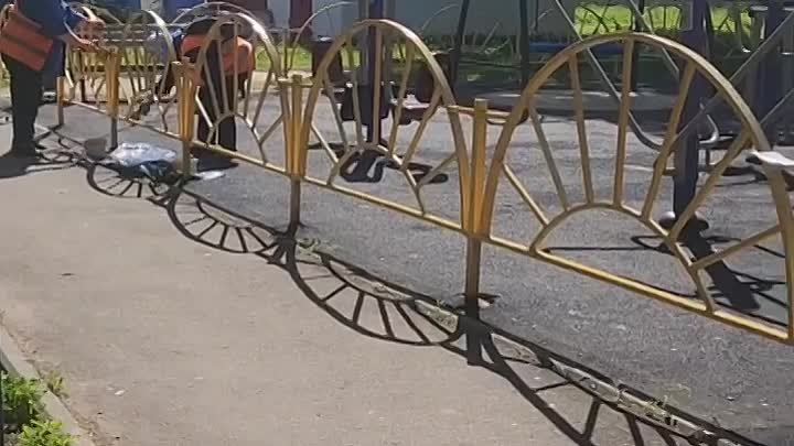Обновление детской площадки в Серпухове