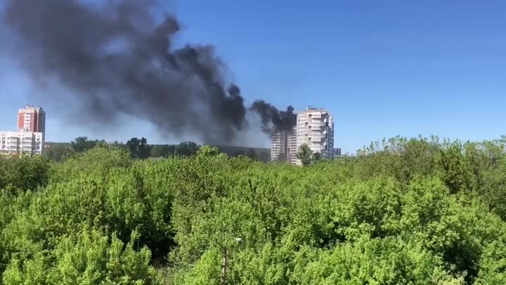 Пожар вчера на Соболевке