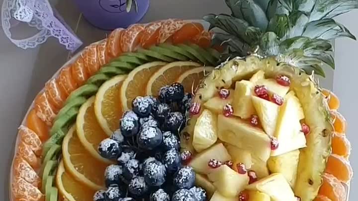 Красивая подача фруктовой нарезки🔥