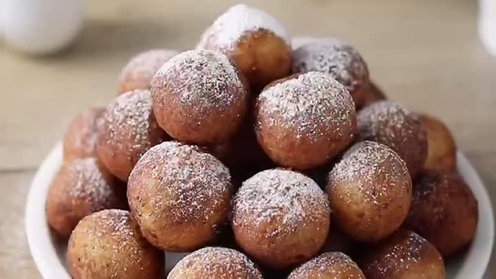 Творожные пончики