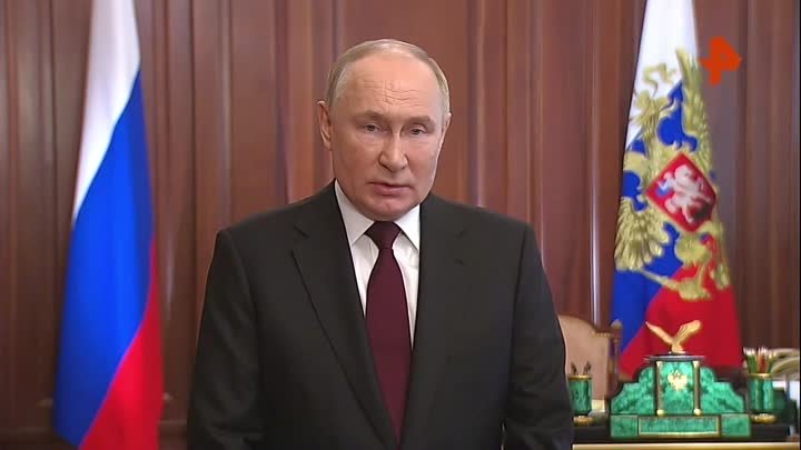 Обращение Владимира Путина к избирателям перед президентскими выборами