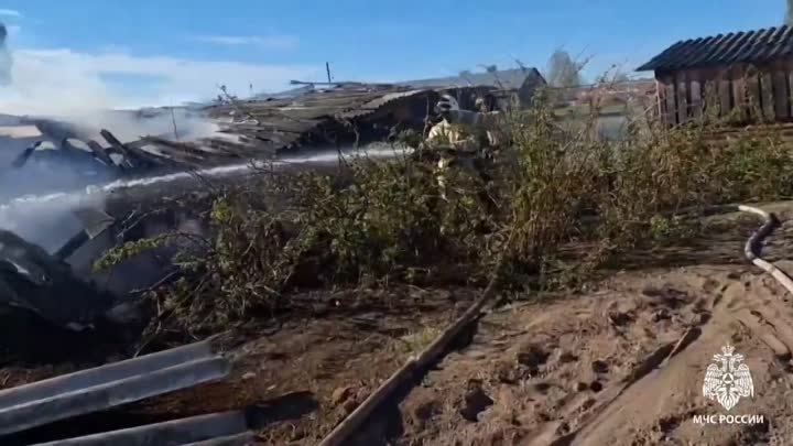 Семья в Селтах из-за пожара осталась без дома