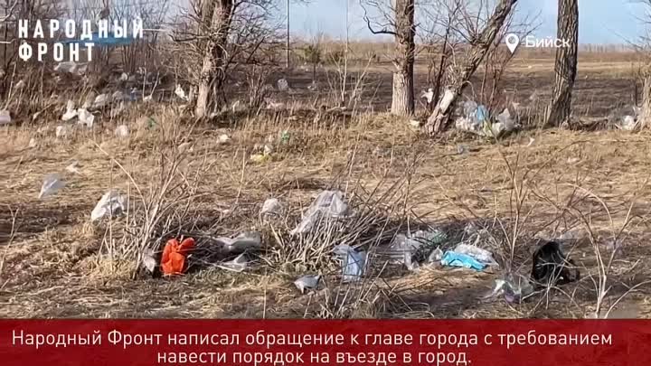 Каждую весну въезд в Бийск превращается в мусорные ворота Алтая. 