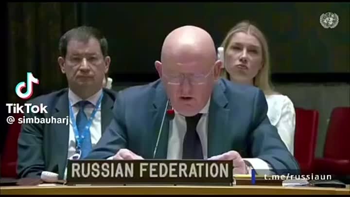 💥 Постоянный представитель России при ООН Василий Небензя...