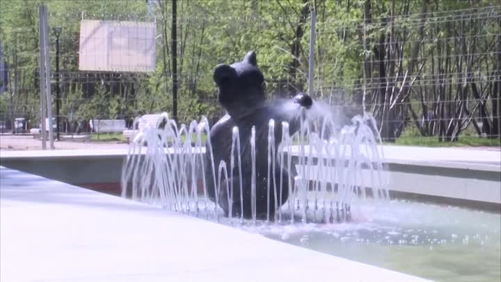 Открыть фонтан «Мишка» в Первомайском сквере обещают ко Дню города