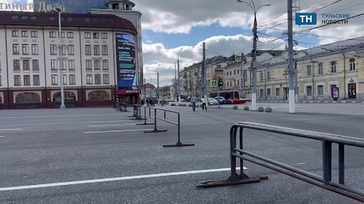 В Туле завершился ремонт асфальта на площади Ленина