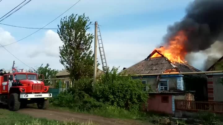 Тихий частный сектор. Бытовой пожар. 29.04.2024