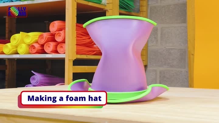 Making a foam hat.mp4