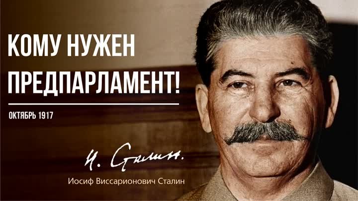 Сталин И.В. — Кому нужен предпарламент! (10.17)