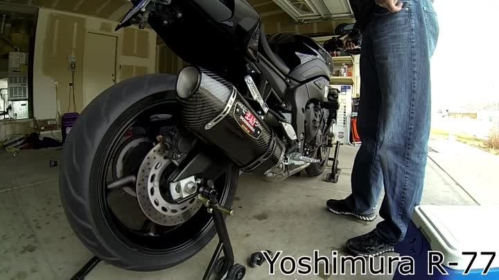 Yamaha FZ8 with a Yoshimura R-77 Exhaust...