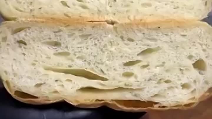 Чиабатта хлеб без замеса🍞
