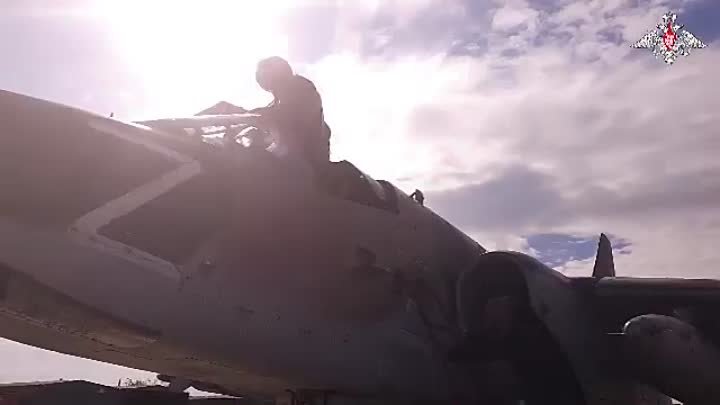 Боевая работа экипажей Су-25 ГрВ «Центр»