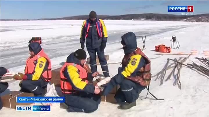 На Оби в Югре взорвали лед