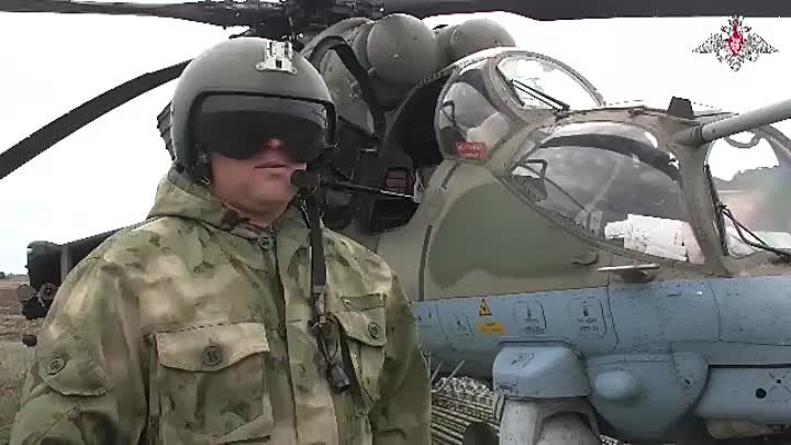 Экипажи вертолетов Ми-35 и Ка-52М поразили подразделения ВСУ в Харьк ...