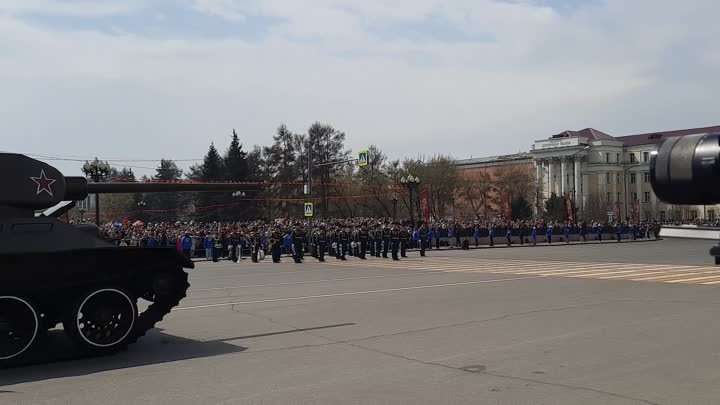Т-34 впервые на параде в Иркутске (2024 год)