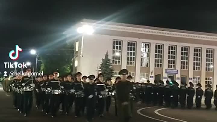 Репетиция парада ко Дню Победы в Гомеле 