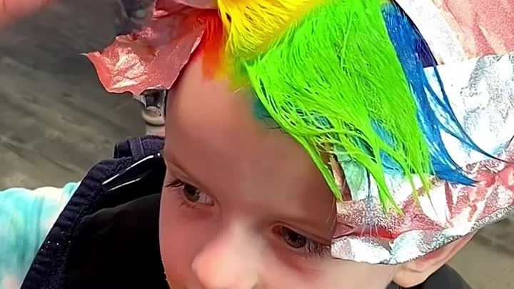 Нереальное окрашивание волос для мальчика!