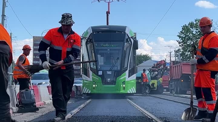 В Курске продолжают реконструкцию трамвайной инфраструктуры