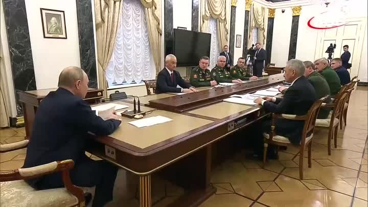 Полное видео: Путин представил Белоусова командующим войсками военны ...