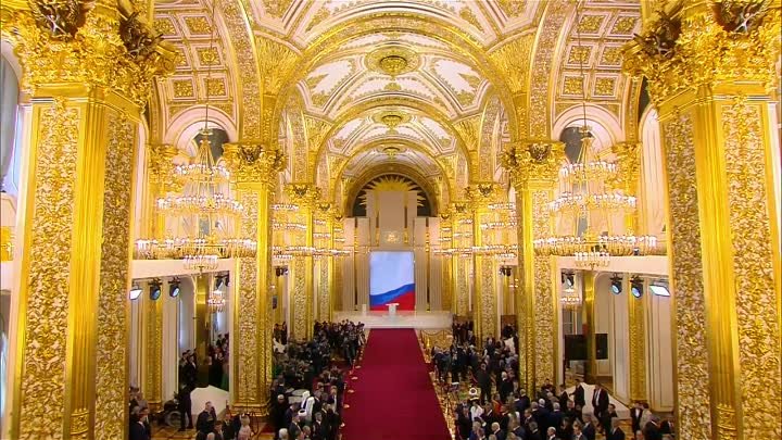 Инаугурация президента России Владимира Путина в Большом Кремлёвском дворце_ прямая трансляция