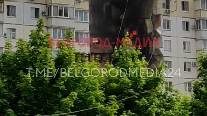 В Белгороде в доме №55а на Щорса возник пожар 