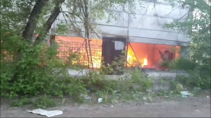 Тушение пожара в Саранске 