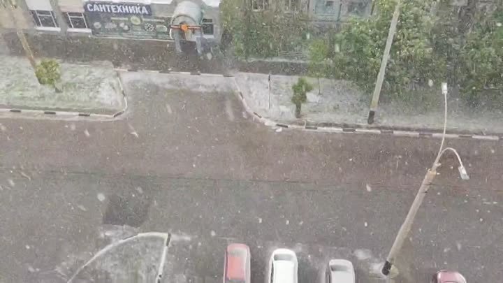 9 мая В Тамбове выпал снег.