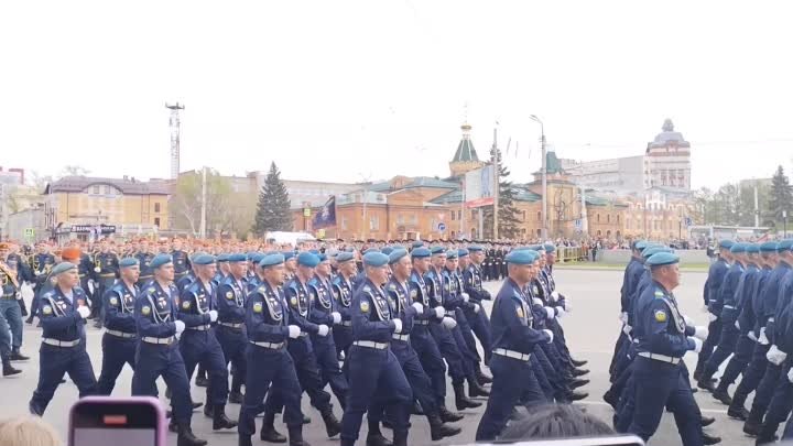 Парад победы в Омске 9.05.2024