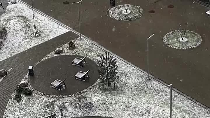 Апрельский снег. А хочется совсем другой погоды😢