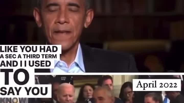 Obama admits that Biden Administration is Obama's third term in  ...