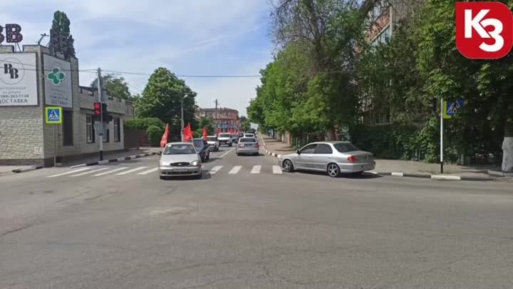 Автопробег в честь Дня Победы в Каневской