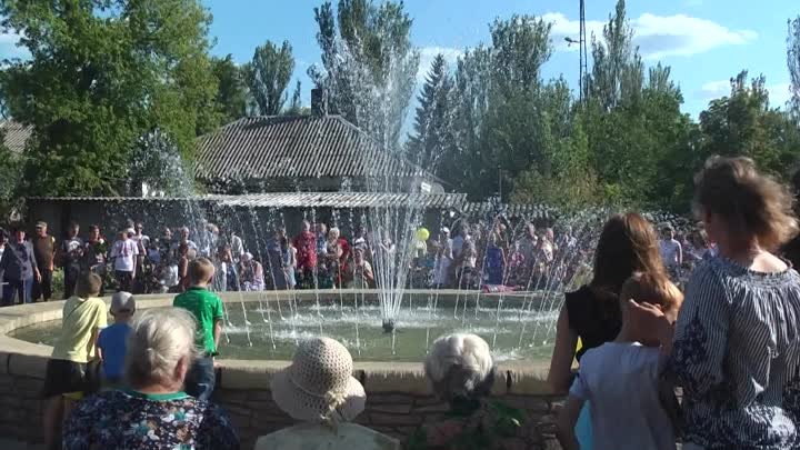 Открытие фонтана 8 сентября 2019