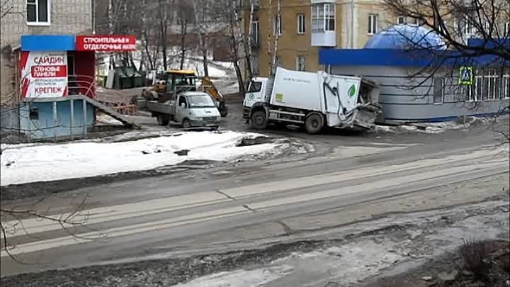 Мусоровоз задержался в городе Куса