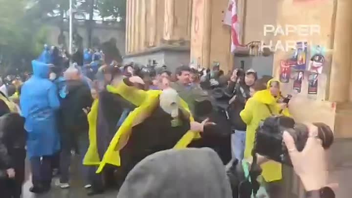 Грамотные действия грузинской полиции. См.описание