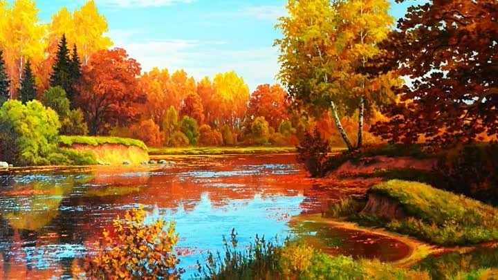 Осенние пейзажи и натюрморты художника Александра Мельникова