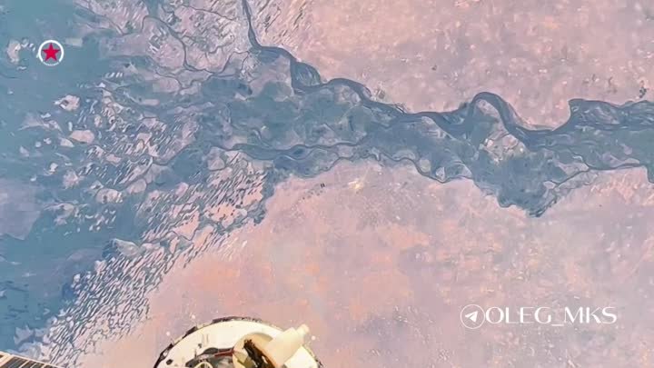 Российский космонавт опубликовал вид на главную реку нашей страны с МКС