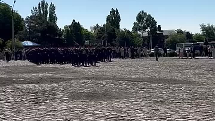 Сегодня в Новочеркасске встретили парадный расчет Всевеликого войска ...
