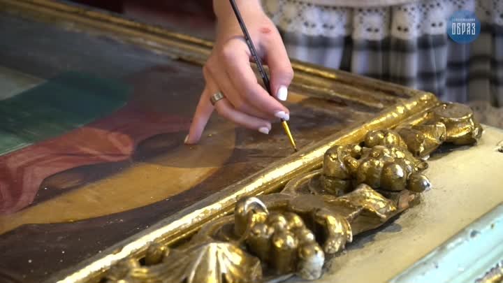 Реставрация икон в Смоленском храме с. Выездное