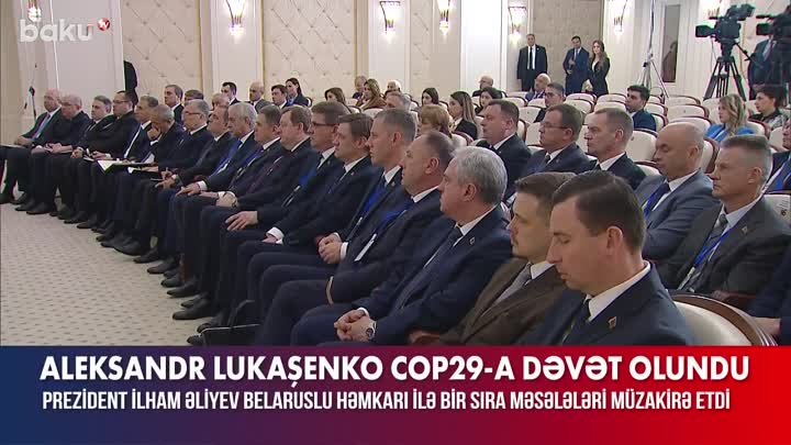 Prezident İlham Əliyev belaruslu həmkarı ilə bir sıra məsələləri müz ...