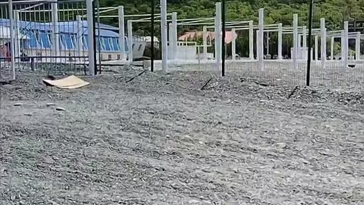 На пляже Сукко снова появился забор