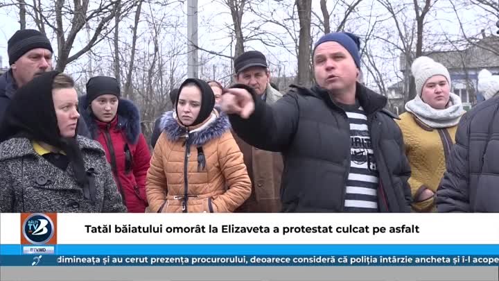 Tatăl băiatului, omorât la Elizaveta, a protestat culcat pe asfalt