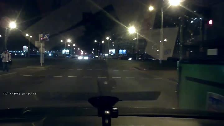 Падение метеорита в Минске 30.10.2015