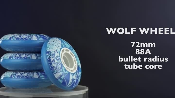 UC Wheels Wildlife collection - Wolf 72mm wheels