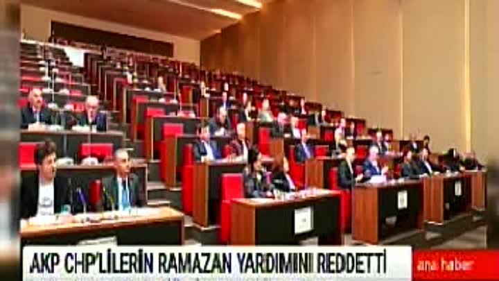 CHP'NİN RAMAZAN YARDIMINA RED. 29.4.2020. ÇRŞ