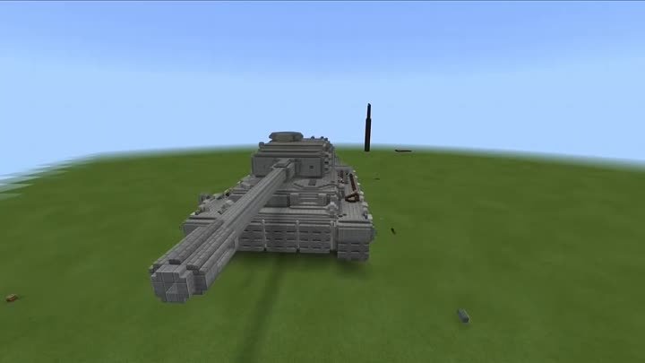 Огромный танк в Майнкрафт